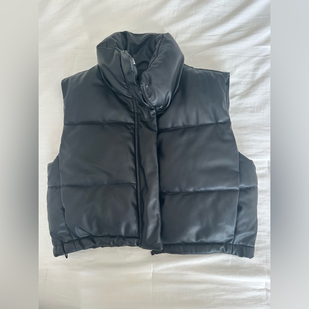 Zara Faux Leather Vest